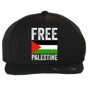 Free Palestine Wool Snapback Cap