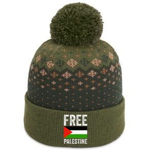 Free Palestine The Baniff Cuffed Pom Beanie