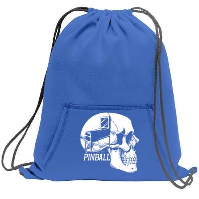 Funny Pinball Fan Skeleton Gaming Gamer Gift Sweatshirt Cinch Pack Bag