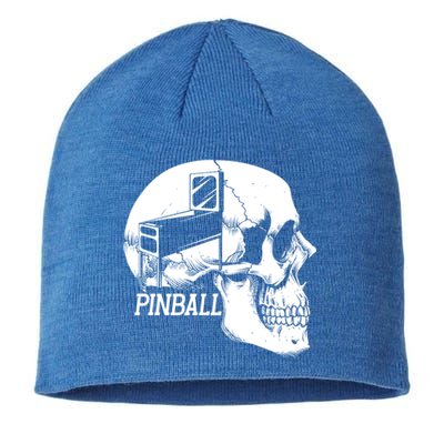 Funny Pinball Fan Skeleton Gaming Gamer Gift Sustainable Beanie