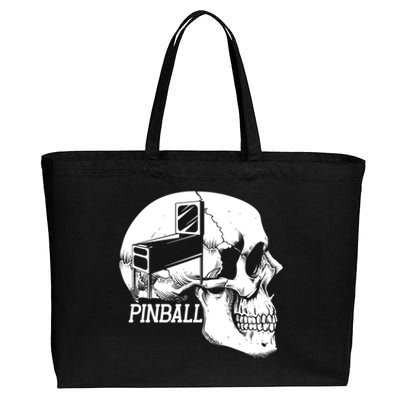 Funny Pinball Fan Skeleton Gaming Gamer Gift Cotton Canvas Jumbo Tote