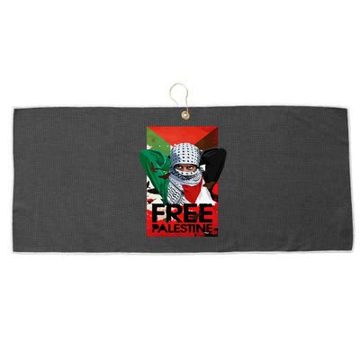 Free Palestine Large Microfiber Waffle Golf Towel