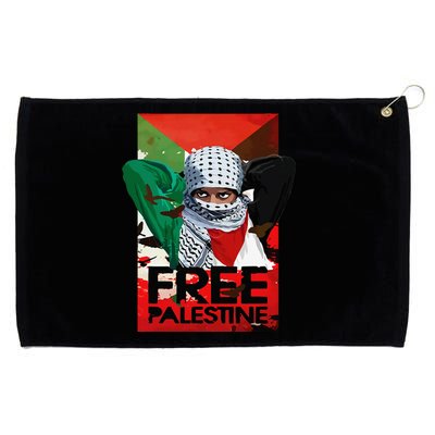 Free Palestine Grommeted Golf Towel