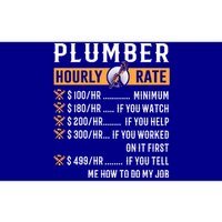 Funny Plumber Funny Gift Plumber Hourly Rate Gift Bumper Sticker