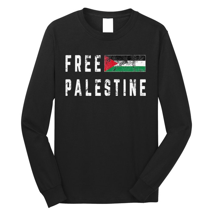 Free Palestine Flag Stand For Peace In The Middle East Long Sleeve Shirt