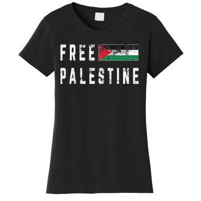 Free Palestine Flag Stand For Peace In The Middle East Women's T-Shirt