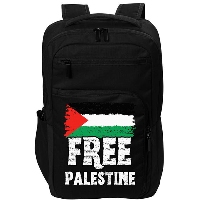 Free Palestine Flag Impact Tech Backpack