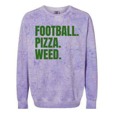 Football Pizza Colorblast Crewneck Sweatshirt