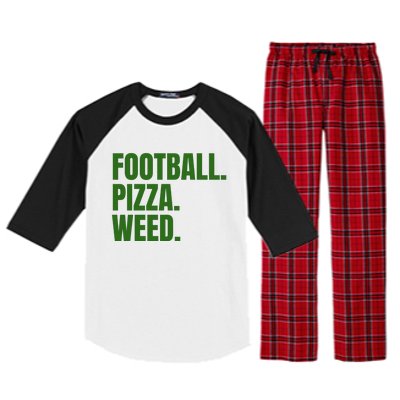 Football Pizza Raglan Sleeve Pajama Set