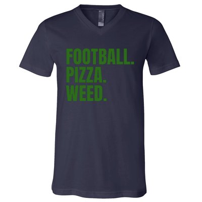 Football Pizza V-Neck T-Shirt