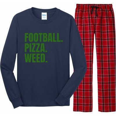 Football Pizza Long Sleeve Pajama Set