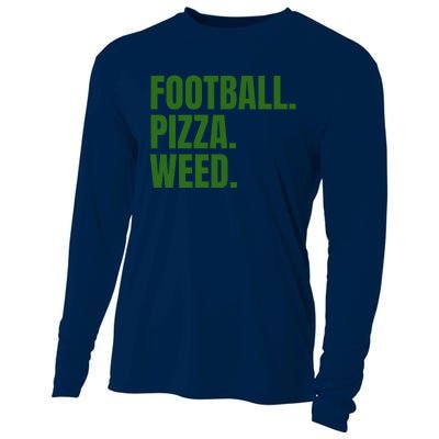 Football Pizza Cooling Performance Long Sleeve Crew