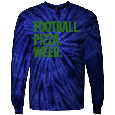 Football Pizza Tie-Dye Long Sleeve Shirt