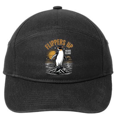 Funny Penguin Flippers Up I Stand With The Penguins 7-Panel Snapback Hat