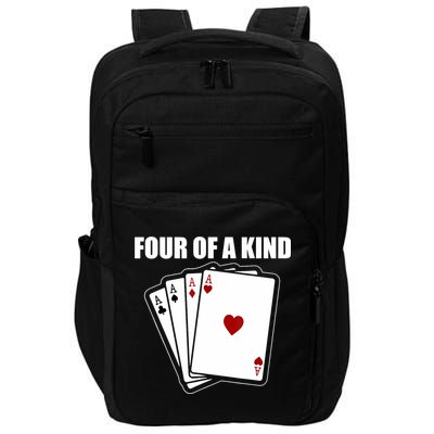 Funny Poker Four Of A Kind Aces Texas Holdem Lucky Poker Impact Tech Backpack