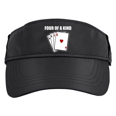 Funny Poker Four Of A Kind Aces Texas Holdem Lucky Poker Adult Drive Performance Visor