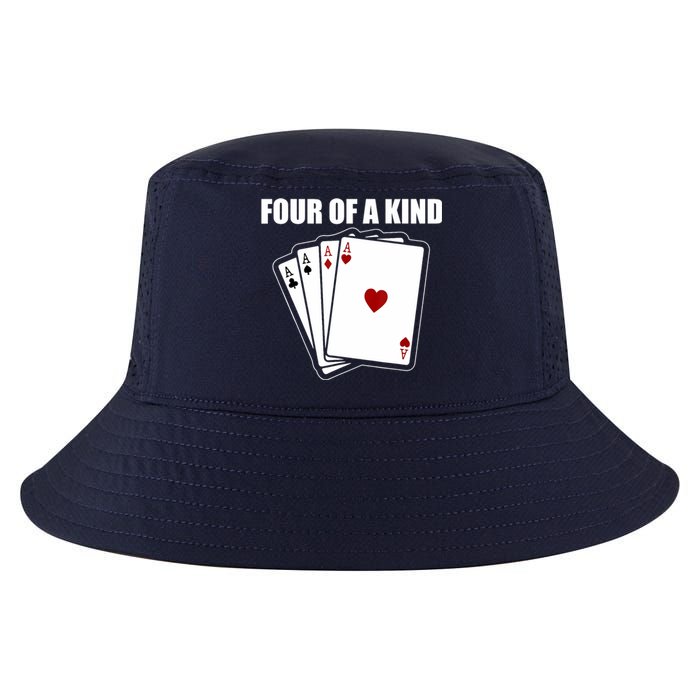 Funny Poker Four Of A Kind Aces Texas Holdem Lucky Poker Cool Comfort Performance Bucket Hat