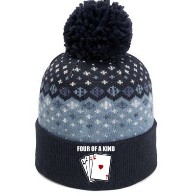 Funny Poker Four Of A Kind Aces Texas Holdem Lucky Poker The Baniff Cuffed Pom Beanie