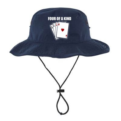 Funny Poker Four Of A Kind Aces Texas Holdem Lucky Poker Bucket Hat