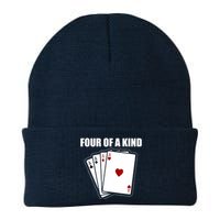 Funny Poker Four Of A Kind Aces Texas Holdem Lucky Poker Knit Cap Winter Beanie