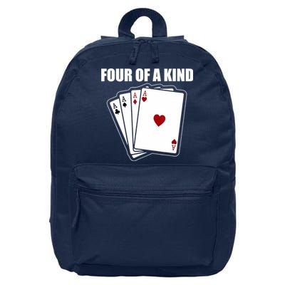 Funny Poker Four Of A Kind Aces Texas Holdem Lucky Poker 16 in Basic Backpack