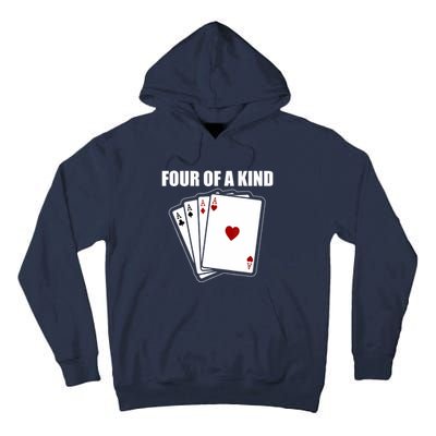 Funny Poker Four Of A Kind Aces Texas Holdem Lucky Poker Tall Hoodie