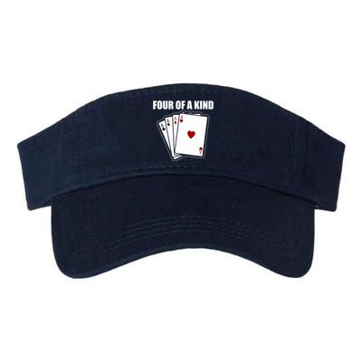 Funny Poker Four Of A Kind Aces Texas Holdem Lucky Poker Valucap Bio-Washed Visor