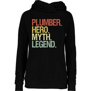 Funny Plumber Womens Funnel Neck Pullover Hood