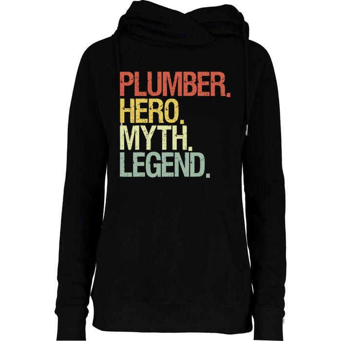 Funny Plumber Womens Funnel Neck Pullover Hood