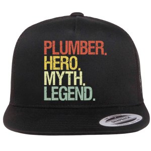 Funny Plumber Flat Bill Trucker Hat