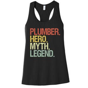 Funny Plumber Women's Racerback Tank