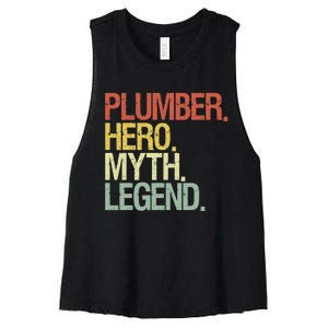 Funny Plumber Women's Racerback Cropped Tank