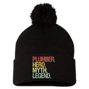 Funny Plumber Pom Pom 12in Knit Beanie