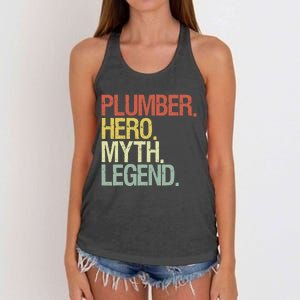 Funny Plumber Women's Knotted Racerback Tank