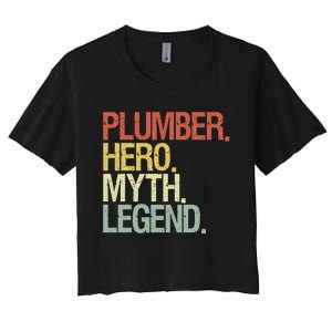 Funny Plumber Women's Crop Top Tee