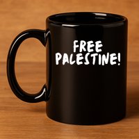 Free Palestine 11oz C Handle Ceramic Mug