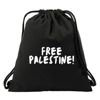 Free Palestine Drawstring Bag