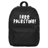 Free Palestine 16 in Basic Backpack