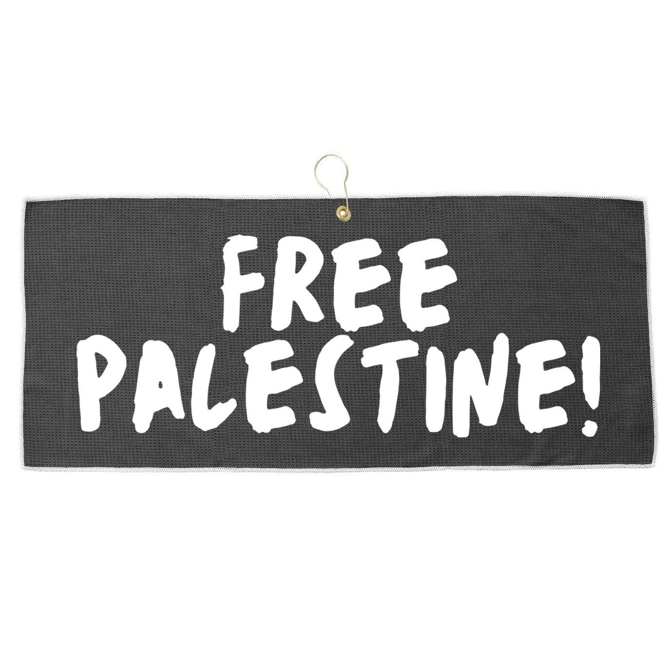 Free Palestine Large Microfiber Waffle Golf Towel