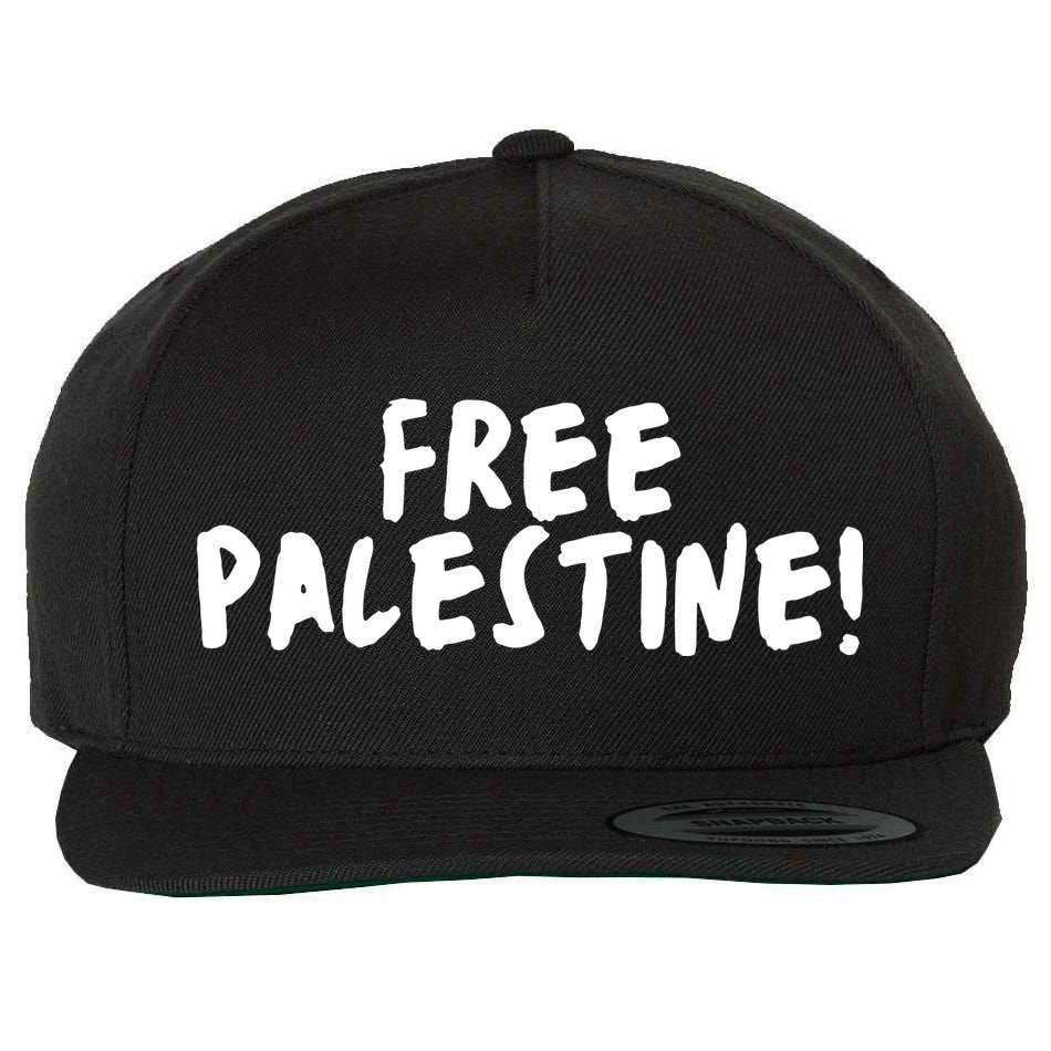 Free Palestine Wool Snapback Cap