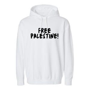 Free Palestine Garment-Dyed Fleece Hoodie