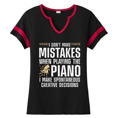 Funny Piano For Men Women Music Lovers Musician Piano Player Ladies Halftime Notch Neck Tee