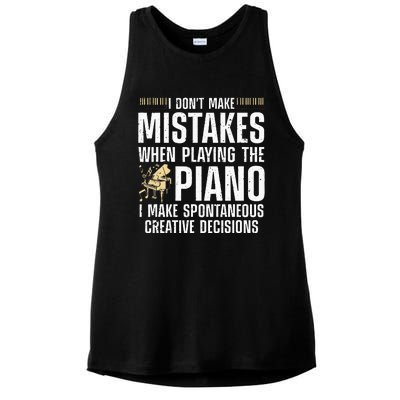 Funny Piano For Men Women Music Lovers Musician Piano Player Ladies PosiCharge Tri-Blend Wicking Tank