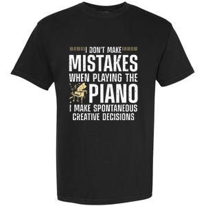 Funny Piano For Men Women Music Lovers Musician Piano Player Garment-Dyed Heavyweight T-Shirt