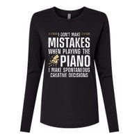 Funny Piano For Men Women Music Lovers Musician Piano Player Womens Cotton Relaxed Long Sleeve T-Shirt