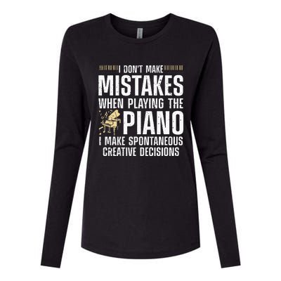 Funny Piano For Men Women Music Lovers Musician Piano Player Womens Cotton Relaxed Long Sleeve T-Shirt