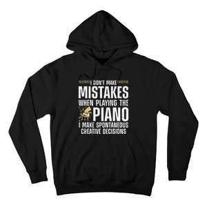 Funny Piano For Men Women Music Lovers Musician Piano Player Hoodie