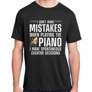 Funny Piano For Men Women Music Lovers Musician Piano Player Adult ChromaSoft Performance T-Shirt