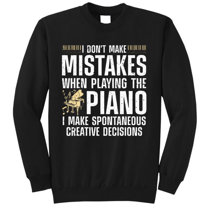 Funny Piano For Men Women Music Lovers Musician Piano Player Tall Sweatshirt