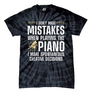 Funny Piano For Men Women Music Lovers Musician Piano Player Tie-Dye T-Shirt